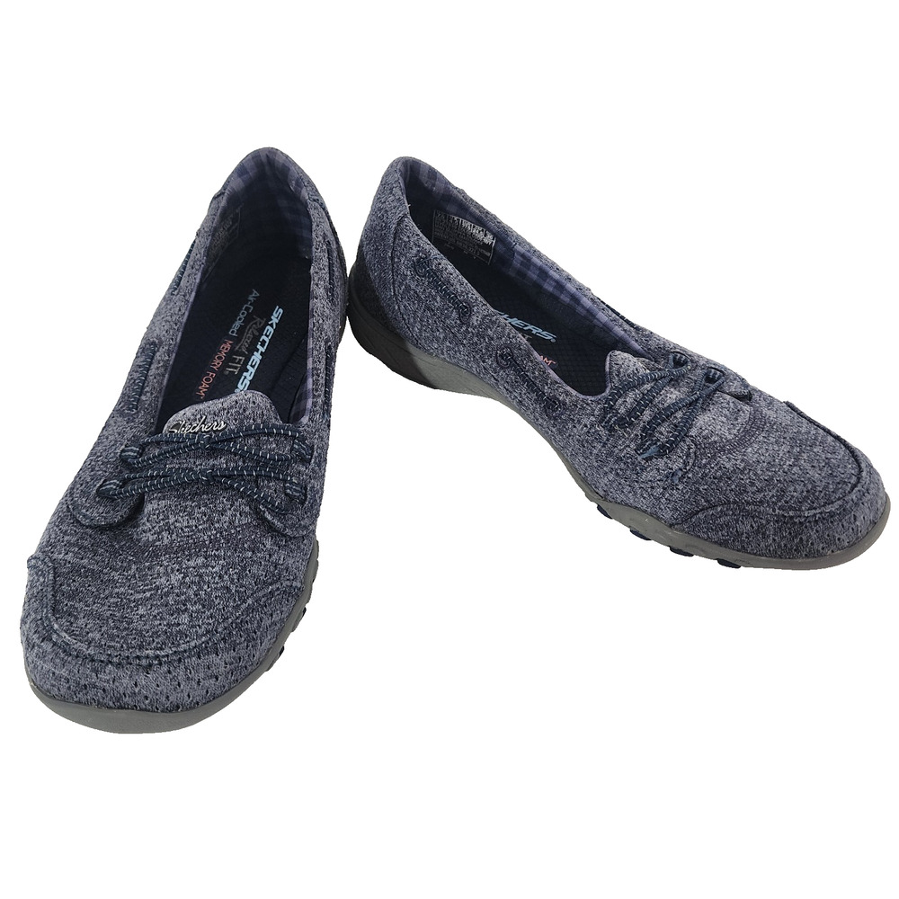 Skechers Women's Relaxed Fit Breathe Easy Good Influence Slip On Sneakers Sz 7.5